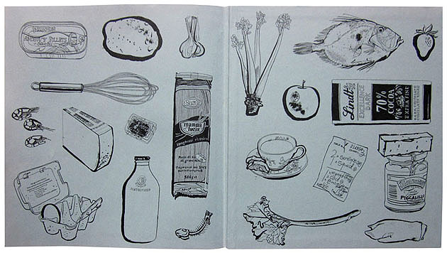 lucinda rogers no place like home rowley leigh cook book illustration endpapers 