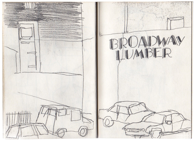 lucinda rogers pencil drawing sketchbook new york city
