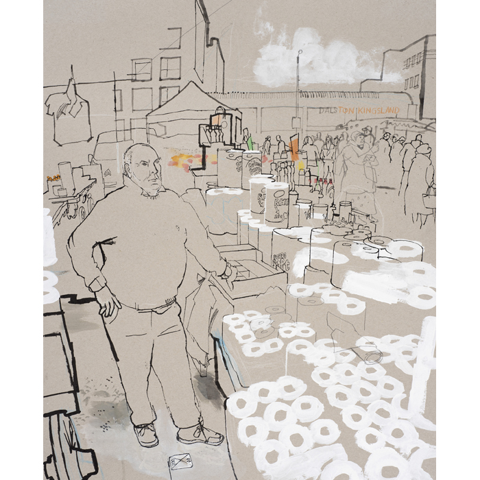 Image result for Lucinda Rogers - On gentrification: Drawings from Ridley Road market